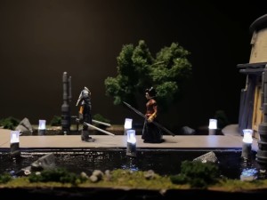 Ahsoka Tano vs the Magistrate diorama by Boylei Hobby Time