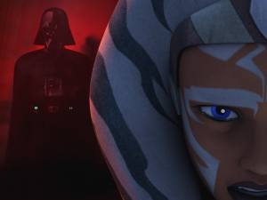 Ahsoka's vision of Darth Vader in the episode 'Shroud of Darkness'