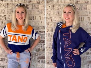 Ashley Eckstein models some of the new items from Her Universe's Ahsoka Tano collection